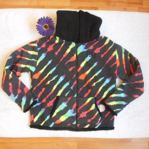 New PINK Victoria's Secret Sweatshirt Size Small Full Zip Hoodie Reversible